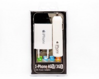ЗУ iPhone 4G/3G/3GS 3в1 АЗУ+СЗУ+ Дата кабель в пластиковом боксе