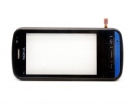 Тач скрин (touch screen) Nokia C6-00 в рамке (черный) ORIGINAL 100%