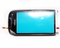 Тач скрин (touch screen) Nokia C7 в рамке (черный) ORIGINAL 100%