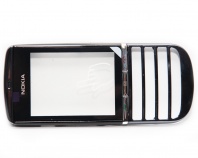 Тач скрин (touch screen) Nokia 300 (Asha) в рамке copy orig + передняя панель