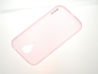 Пластиковая накладка для Samsung i9500 S4 Hoco розовая