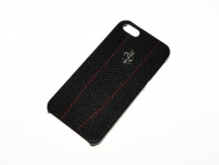 Ferrari Hard Case for iPhone 5G/5S Grain Leather Modena - Black (3700740306949)