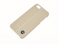 BMW Leather Hard Case for Apple iPhone 5G/5S Cream (3700740309186)