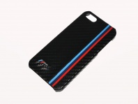 BMW Hard Case for Apple iPhone 5G/5S Rubber - Carbon Effect (3700740309339)