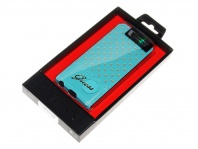 Guess Gianina Collection Leather Case for Apple iPhone 5G/5S Flapcase - Turquoise (3700740324233)
