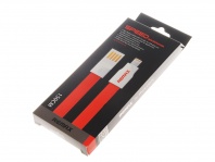 USB дата-кабель Remax для iPhone 5C/5G/5S (плоский оранжевый) 1,5m