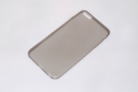 Ультратонкий чехол для iPhone 6plus (силикон) темно серый