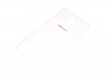 Задняя крышка АКБ Samsung G900 Galaxy S5 white (под кожу)
