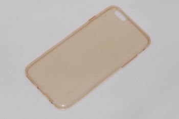 Ультратонкий силиконовый чехол Rock для iPone 6i Ultrathin Tpu Slim Jacket золотой