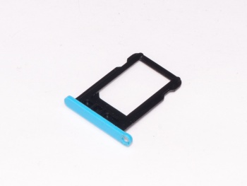 Держатель сим для iPhone 5C sim holder blue